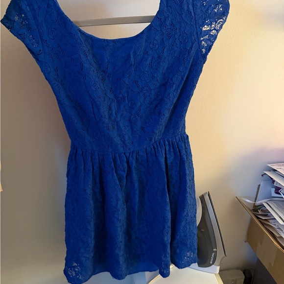 B Darlin Dresses & Skirts - 13. B Darlin Blue Lace dress